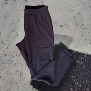 Lululemon Textured Tech Pants Large Maroon Sweatpants Yoga Workout Athleisure